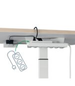 Mini ηλεκτρικό γραφείο με ρυθμιζόμενο ύψος 80 x 60 cm Leitz - Image 5