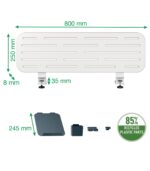 Pegboard Desk Organizer με βάση φορητού υπολογιστή, 80x25 cm Leitz - Image 5